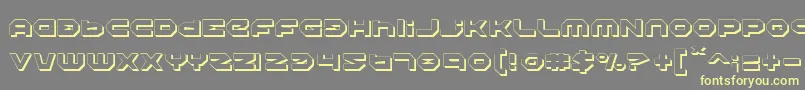 HaloShadow Font – Yellow Fonts on Gray Background