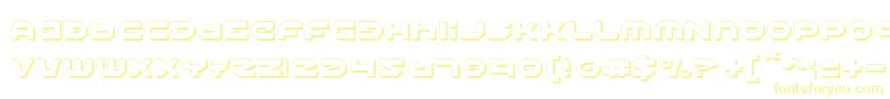 HaloShadow Font – Yellow Fonts on White Background