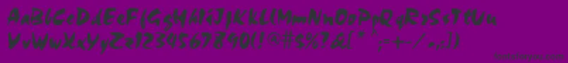 ChopasdbBold Font – Black Fonts on Purple Background