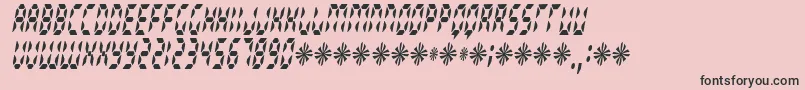 Radioland ffy Font – Black Fonts on Pink Background