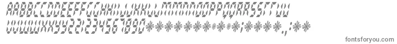 Radioland ffy-fontti – harmaat kirjasimet valkoisella taustalla