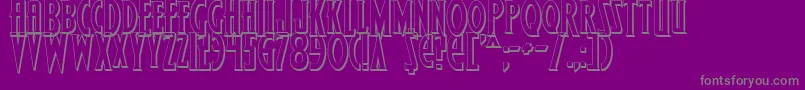 Wolf4s Font – Gray Fonts on Purple Background