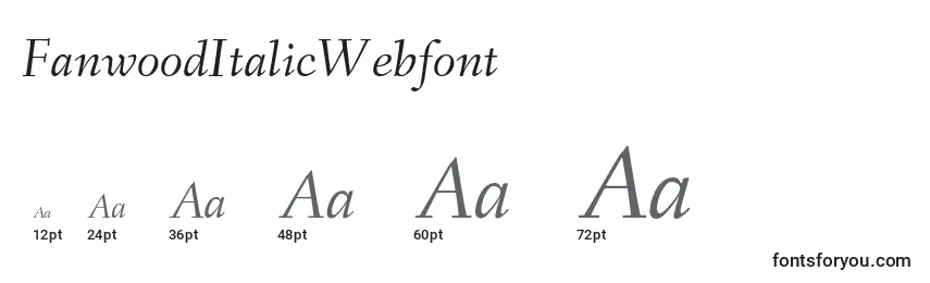 sizes of fanwooditalicwebfont font, fanwooditalicwebfont sizes