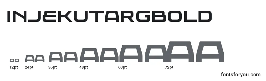 sizes of injekutargbold font, injekutargbold sizes