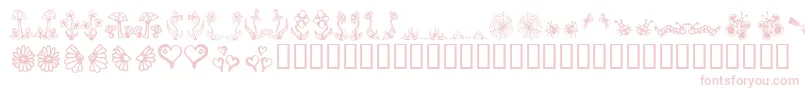 Шрифт Gardd – розовые шрифты
