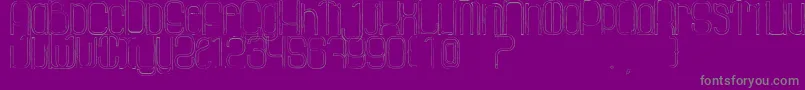 LaGrosseCochonneDefaced Font – Gray Fonts on Purple Background