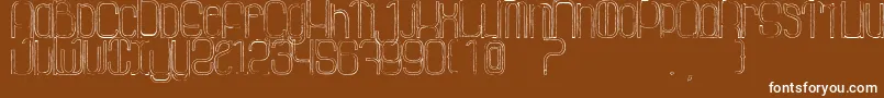 LaGrosseCochonneDefaced Font – White Fonts on Brown Background