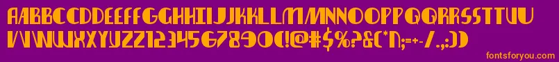 Nathanbrazilbold Font – Orange Fonts on Purple Background