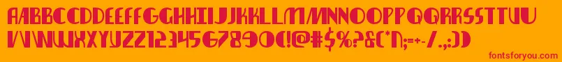 Nathanbrazilbold Font – Red Fonts on Orange Background