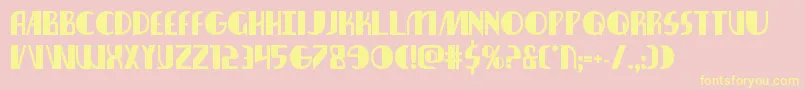 Nathanbrazilbold Font – Yellow Fonts on Pink Background