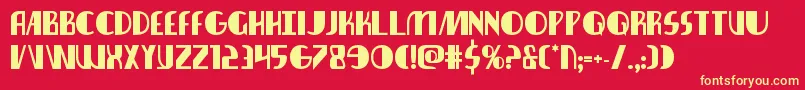 Nathanbrazilbold Font – Yellow Fonts on Red Background