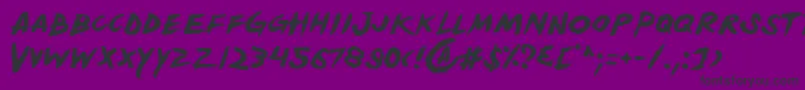 Yellowjacket Font – Black Fonts on Purple Background
