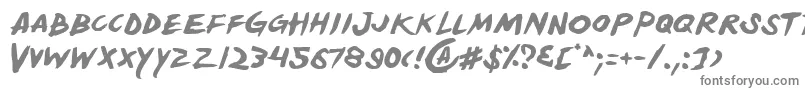 フォントYellowjacket – 白い背景に灰色の文字