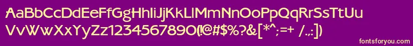 More about Ambassadorec Font Ambassadorec Font – Yellow Fonts on Purple Background