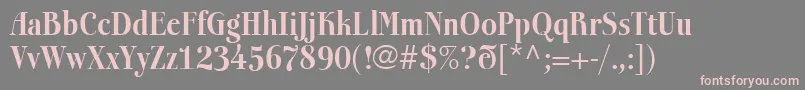 BoberiallBold Font – Pink Fonts on Gray Background