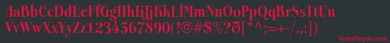 BoberiallBold Font – Red Fonts on Black Background
