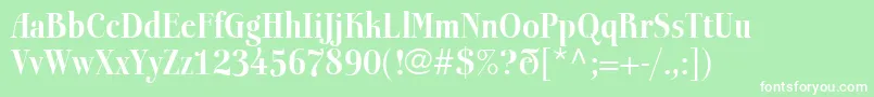 BoberiallBold Font – White Fonts on Green Background
