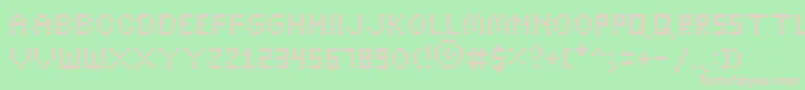 BrightLightsBold Font – Pink Fonts on Green Background