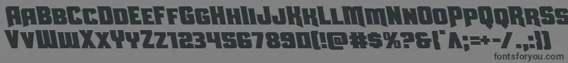 Uniongrayleft Font – Black Fonts on Gray Background