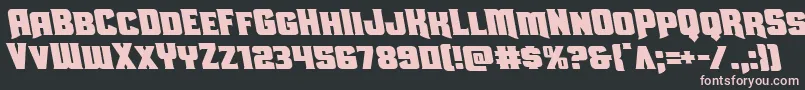 Uniongrayleft Font – Pink Fonts on Black Background