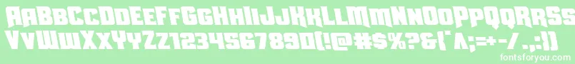 Uniongrayleft Font – White Fonts on Green Background