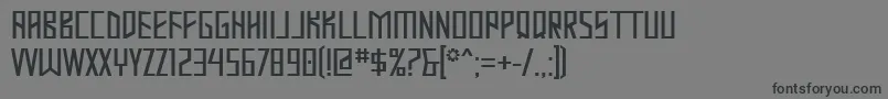 Mastod Font – Black Fonts on Gray Background