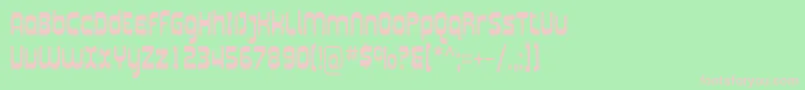 Sfplasmaticacond Font – Pink Fonts on Green Background