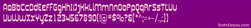 Sfplasmaticacond Font – Pink Fonts on Purple Background