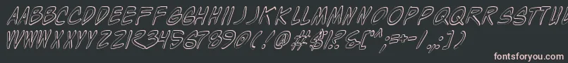 WyldStallynsShadow Font – Pink Fonts on Black Background