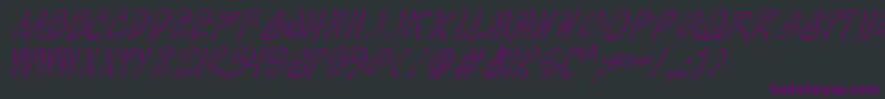 WyldStallynsShadow Font – Purple Fonts on Black Background