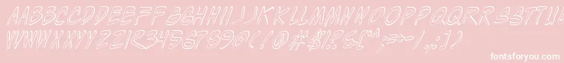 WyldStallynsShadow Font – White Fonts on Pink Background