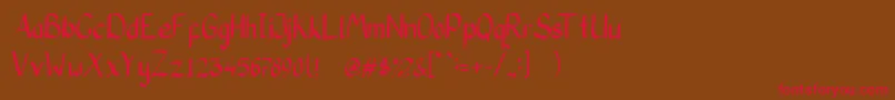 CoolkasHwMedium Font – Red Fonts on Brown Background