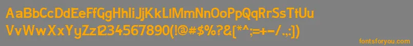 More about Ladyc Font Ladyc Font – Orange Fonts on Gray Background