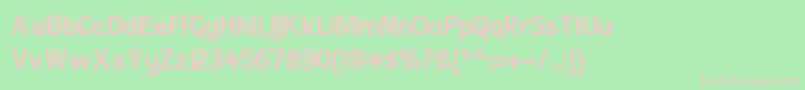 Ladyc Font – Pink Fonts on Green Background