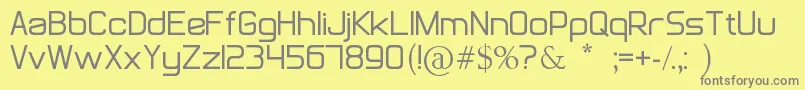 NotJustGroovy Font – Gray Fonts on Yellow Background