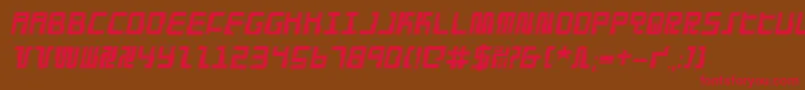 More about Droidloverpi Font Droidloverpi Font – Red Fonts on Brown Background