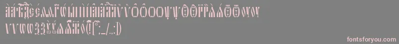 SlavjanicIeucs Font – Pink Fonts on Gray Background