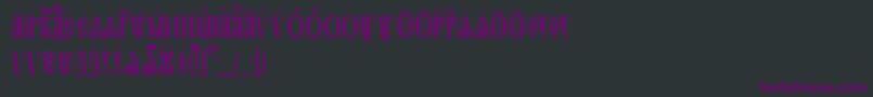 SlavjanicIeucs Font – Purple Fonts on Black Background