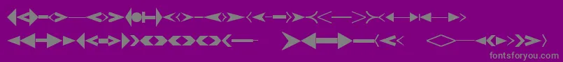 Шрифт CreativearrowsLtOne – серые шрифты на фиолетовом фоне