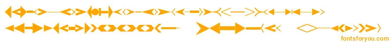 フォントCreativearrowsLtOne – 白い背景にオレンジのフォント