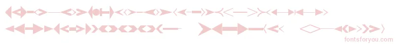 CreativearrowsLtOne-fontti – vaaleanpunaiset fontit valkoisella taustalla