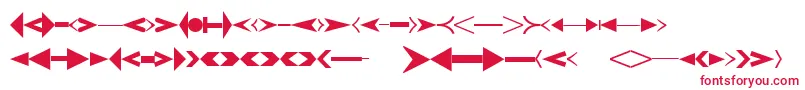 フォントCreativearrowsLtOne – 白い背景に赤い文字