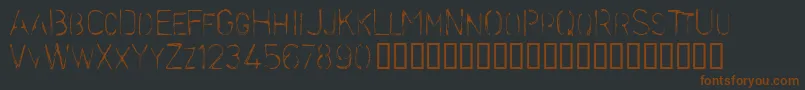 Stencilc Font – Brown Fonts on Black Background