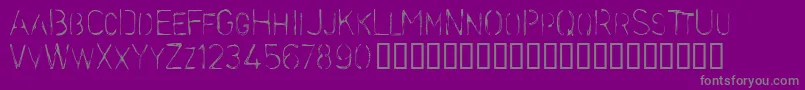 Stencilc Font – Gray Fonts on Purple Background