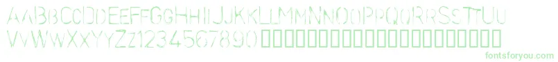 Stencilc Font – Green Fonts on White Background