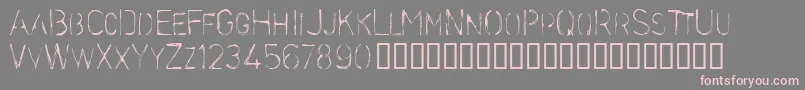 Stencilc Font – Pink Fonts on Gray Background