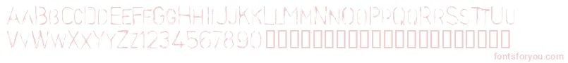 Stencilc Font – Pink Fonts on White Background