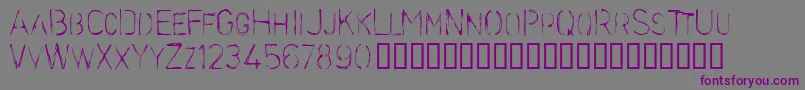 Stencilc Font – Purple Fonts on Gray Background