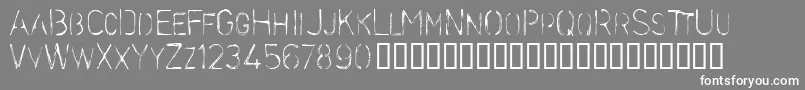 Stencilc Font – White Fonts on Gray Background