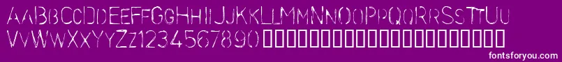 Stencilc Font – White Fonts on Purple Background